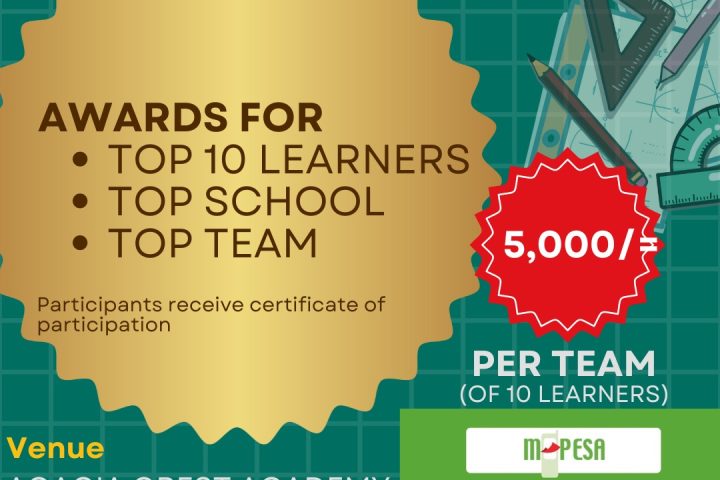 Learners sit a paper in a school hall, seen from the back of the room.